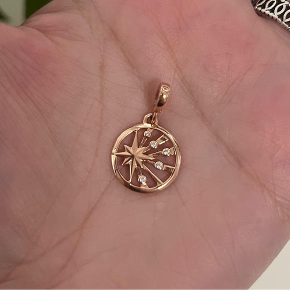 NWT Pandora ME Rose Gold Rays of Life Medallion Charm - Picture 4 of 7